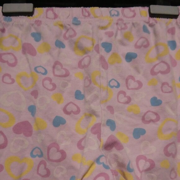 GEORGE | size 6 | Pink Pajama Pants | Hearts All Over Print | Stretchy Waist - Picture 11 of 16